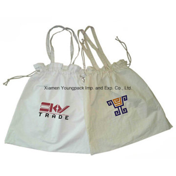 Fördernde kundenspezifische wiederverwendbare 8oz Drawstring Baumwolltasche-Tasche